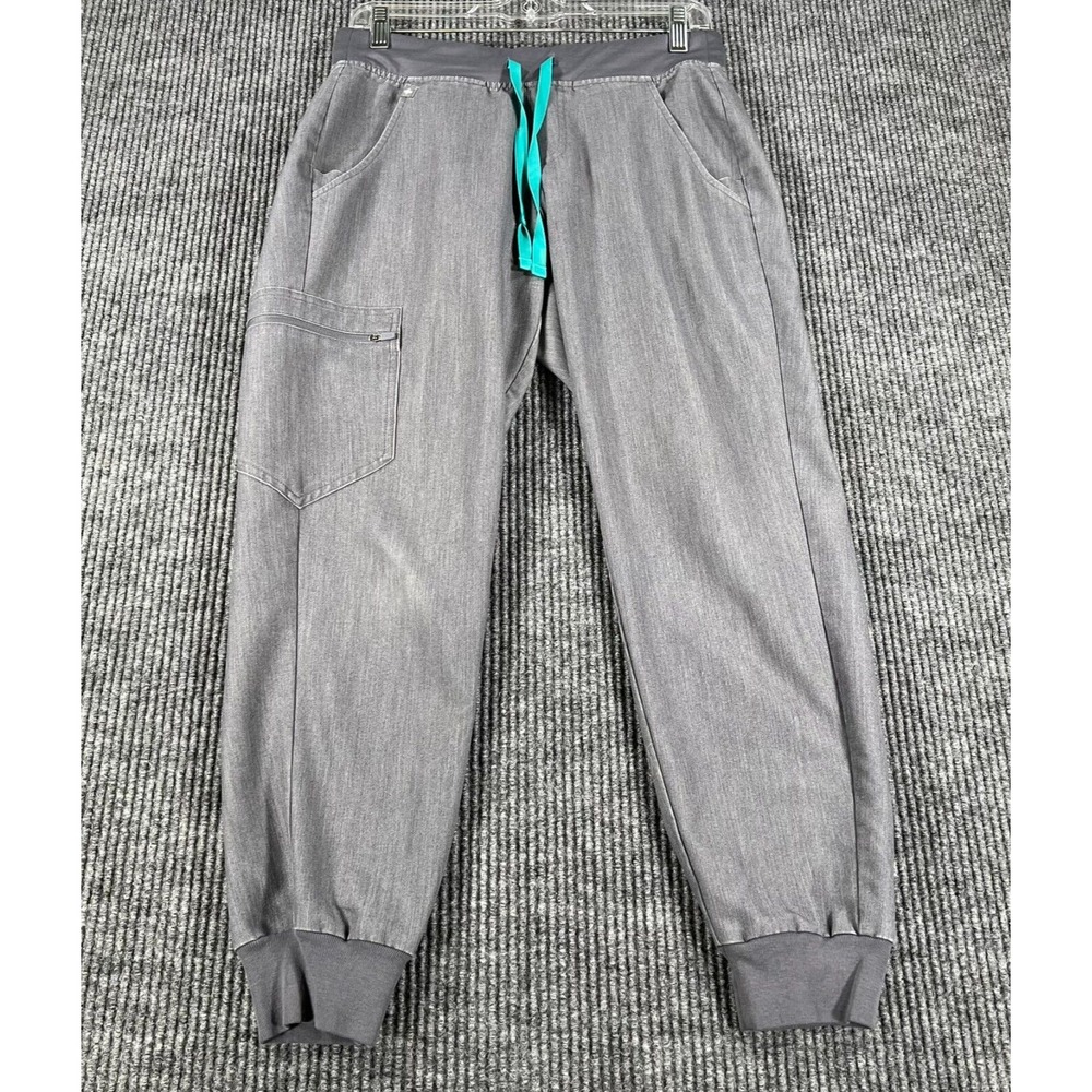 FIGS Scrub Pants Womens Small Gray Technical Collection Lightweight Pockets